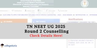 TN NEET 2025 Round 2 Counselling Ongoing for 85% State Quota; Seat Allotment on Sep 24